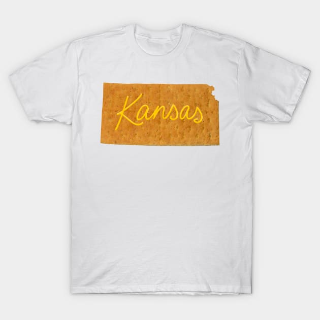 Kansas Graham Cracker T-Shirt by KatieMorrisArt